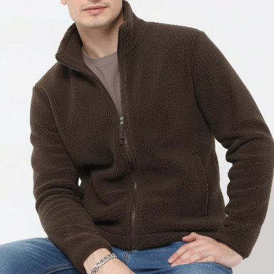Brawny Valstar - Camionaire Ribbed Wool Zip-Up Sweater