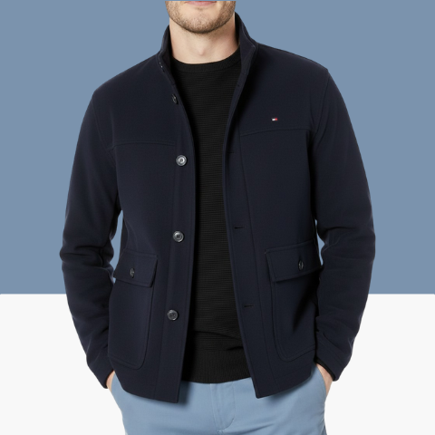 Valstar - Virgin Wool Bomber Blue Jacket